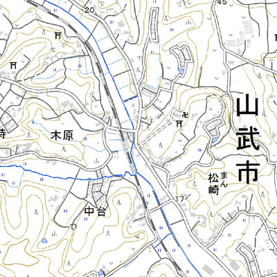 534032 八街（やちまた Yachimata）, 地形図