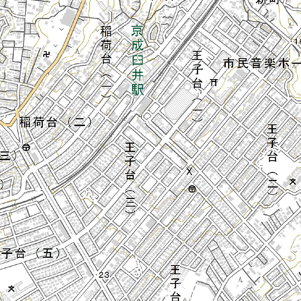 534041 佐倉（さくら Sakura）, 地形図 Map by Pacific Spatial