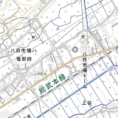 534044 八日市場（ようかいちば Yokaichiba）, 地形図