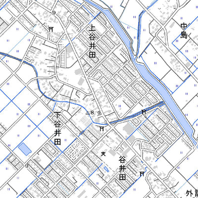 534070 藤代（ふじしろ Fujishiro）, 地形図