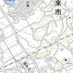534074 潮来（いたこ Itako）, 地形図