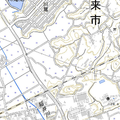 534074 潮来（いたこ Itako）, 地形図