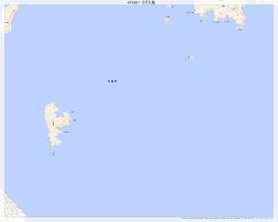 492807 さざえ島（さざえじま Sazaejima）, 地形図
