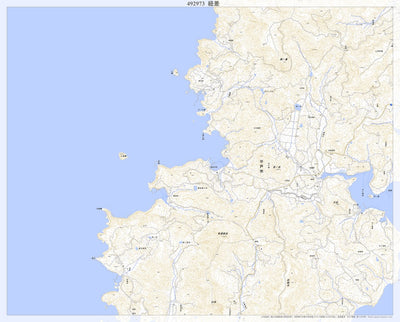 492973 紐差（ひもさし Himosashi）, 地形図