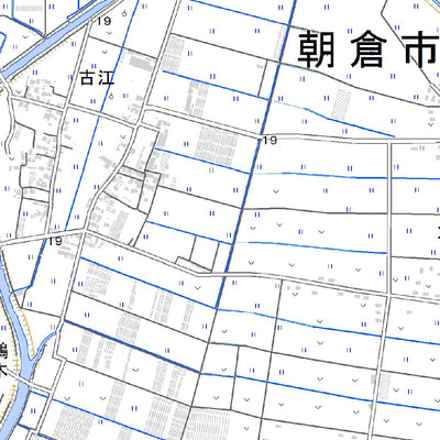 503005 田主丸（たぬしまる Tanushimaru）, 地形図