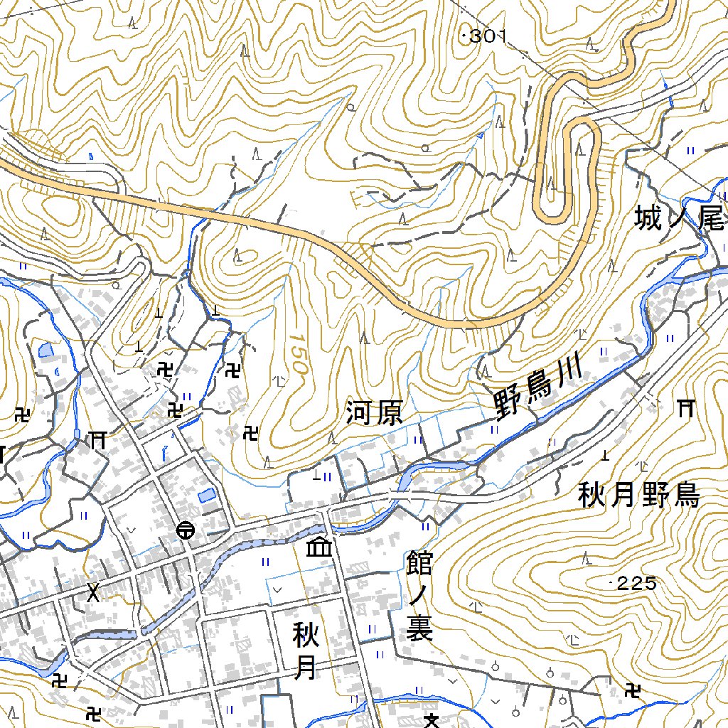 503015 甘木（あまぎ Amagi）, 地形図 Map by Pacific Spatial