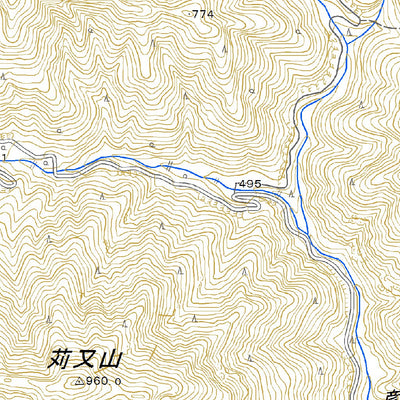 503017 英彦山（ひこさん Hikosan）, 地形図