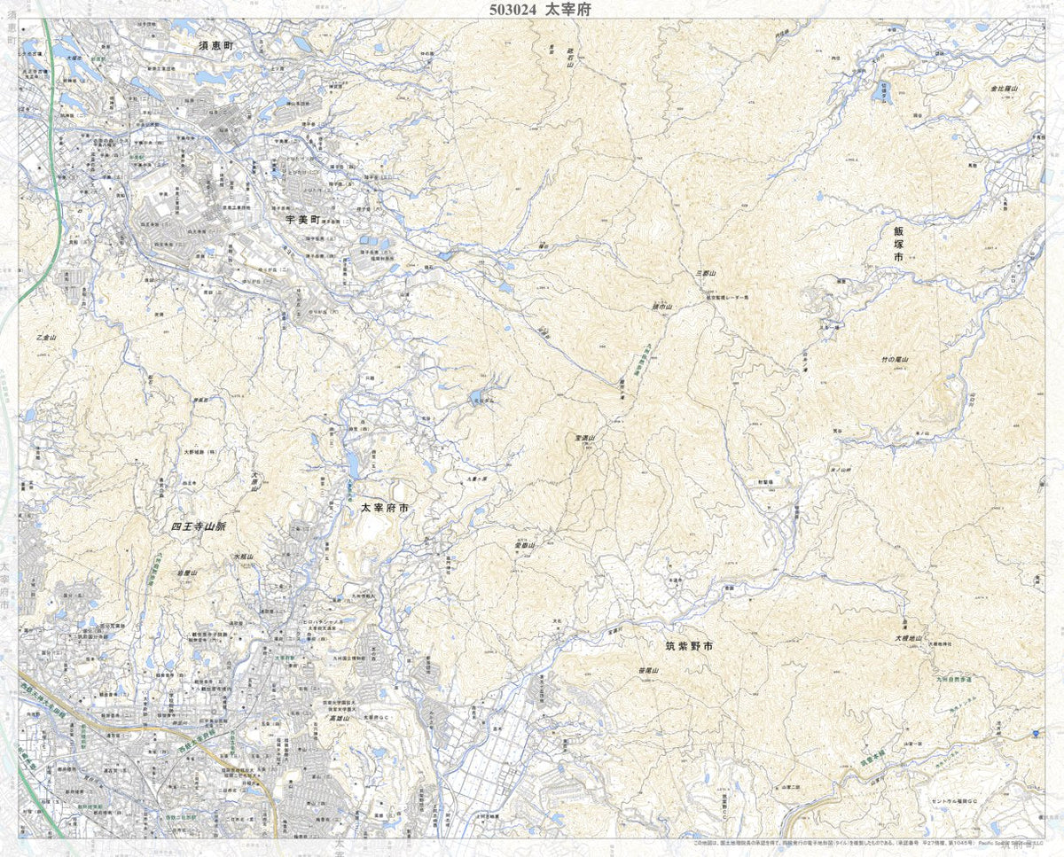503024 太宰府（だざいふ Dazaifu）, 地形図 Map by Pacific Spatial Solutions, Inc ...