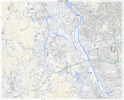 503055 中間（なかま Nakama）, 地形図