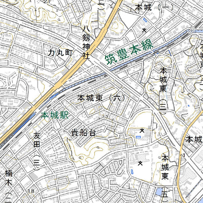 503065 折尾（おりお Orio）, 地形図