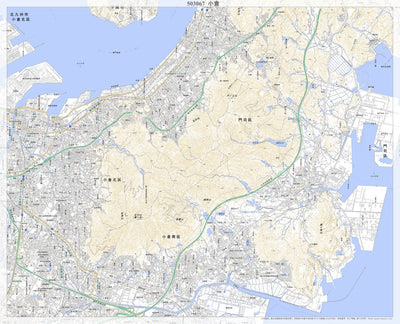 503067 小倉（こくら Kokura）, 地形図