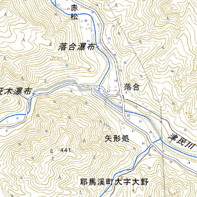 503110 耶馬溪西部（やばけいせいぶ Yabakeiseibu）, 地形図