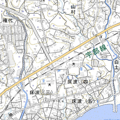 503172 宇部東部（うべとうぶ Ubetobu）, 地形図