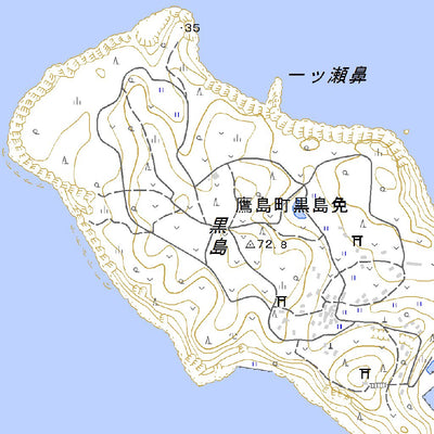 502915 鷹島（たかしま Takashima）, 地形図
