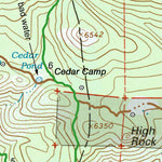 Snow Mtn from Deafy Glade trail map