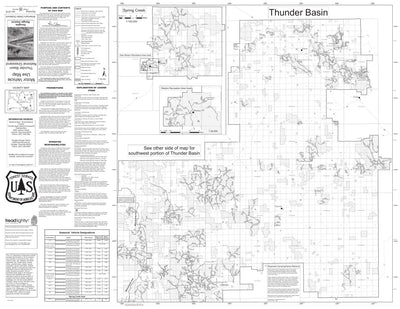 Thunder Basin National Grassland MVUM (North Half) - Douglas Ranger District - MVUM Preview 1