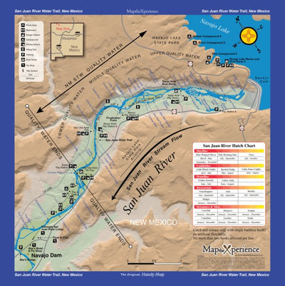 Tackle Shop San Juan Rvr. Fishing Map - New Mexico