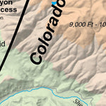 Colorado River Fishing Map - Kremmling to State Bridge Colorado