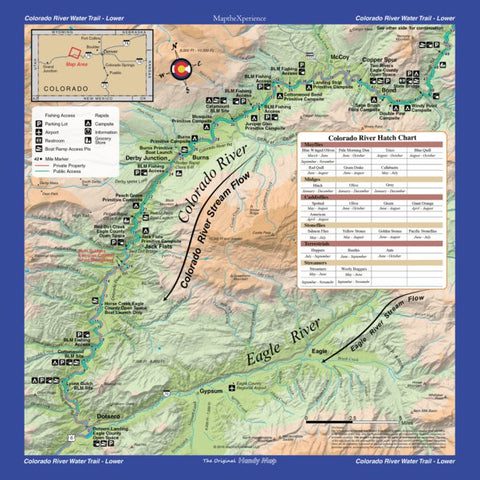 Colorado River Fishing Map - State Bridge to Dorsero