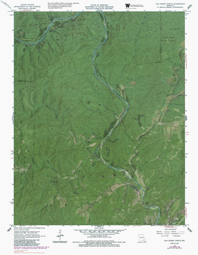 MO-VAN BUREN NORTH: GeoChange 1964-2014
