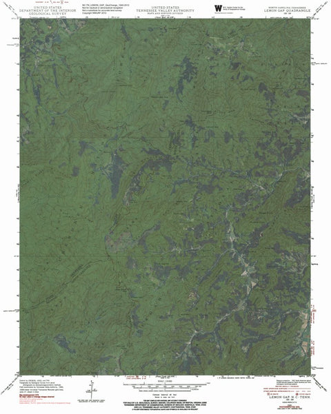 NC-TN-LEMON GAP: GeoChange 1940-2012