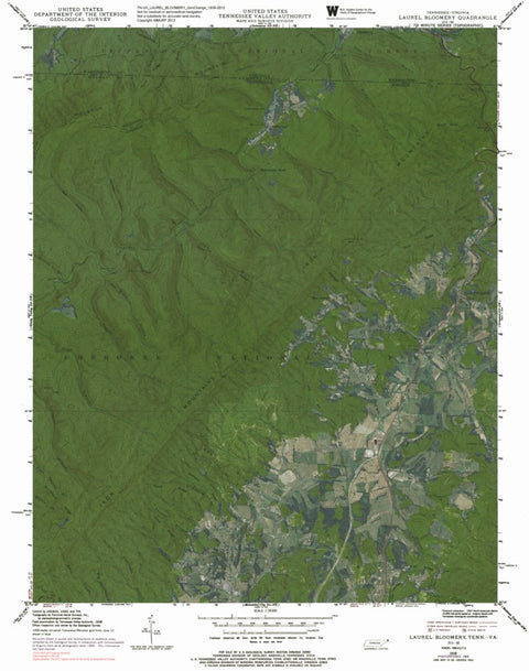 TN-VA-LAUREL BLOOMERY: GeoChange 1938-2012