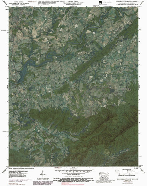TN-NC-DAVY CROCKETT LAKE: GeoChange 1939-2012
