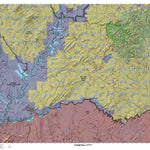 San Juan Bull Elk (South) Utah Elk Hunting Unit Map with Land Ownership