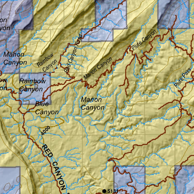 San Juan Bull Elk (South) Utah Elk Hunting Unit Map with Land Ownership