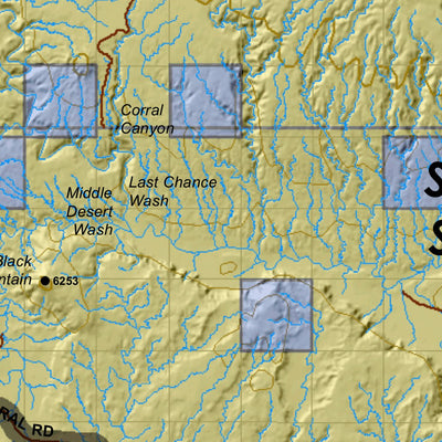 Plateau Boulder Kaiparowits (North) Utah Elk Hunting Unit Map with Land Ownership