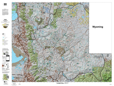 Chalk Creek Utah Elk Hunting Unit Map with Land Ownership
