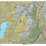 Fillmore, Oak Creek Utah Elk Hunting Unit Map with Land Ownership