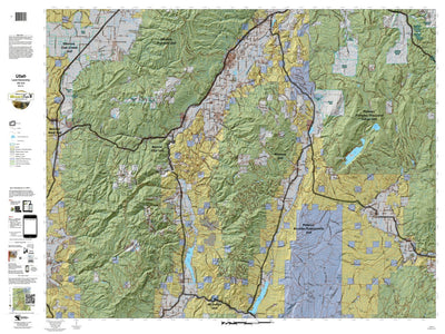 Monroe Utah Elk Hunting Unit Map with Land Ownership