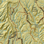 Plateau Boulder Kaiparowits (South) Utah Elk Hunting Unit Map with Land Ownership