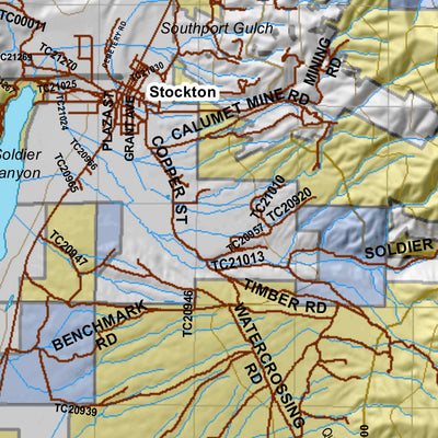 Oquirrh-Stansbury Utah Elk Hunting Unit Map with Land Ownership