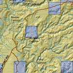 San Rafael Dirty Devil (South) Utah Elk Hunting Unit Map with Land Ownership