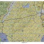 San Rafael Dirty Devil (North) Utah Elk Hunting Unit Map with Land Ownership