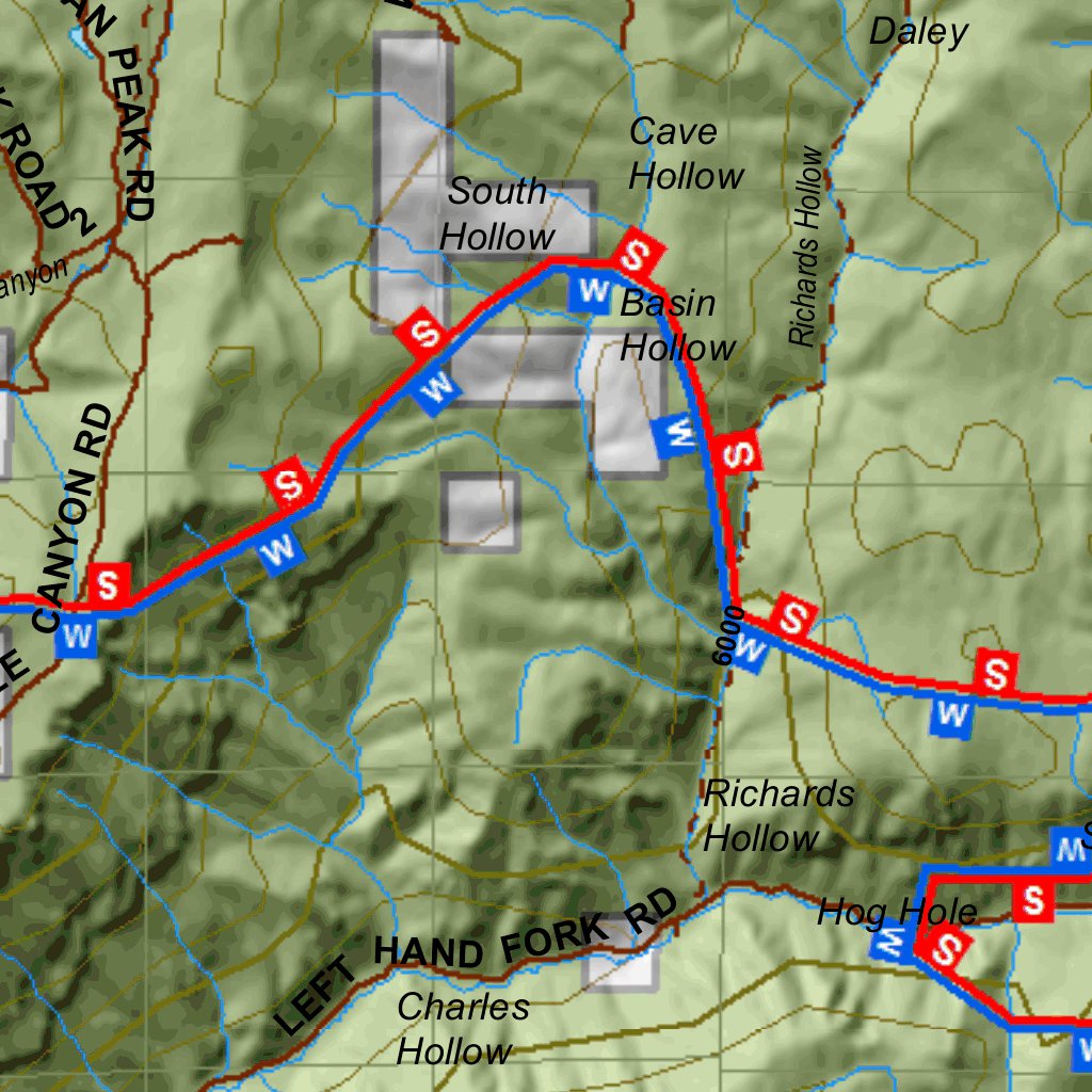 Cache, South Utah Elk Hunting Unit Map with Land Ownership and ...