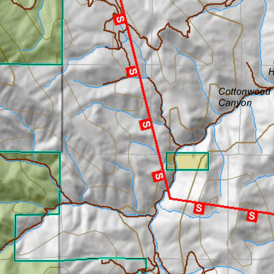 East Canyon Utah Elk Hunting Unit Map with Land Ownership and Concentrations