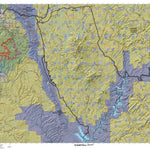 Henry Mtns Utah Elk Hunting Unit Map with Land Ownership and Concentrations