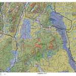 Plateau Boulder Kaiparowits (North) Utah Elk Hunting Unit Map with Land Ownership and Concentrations