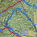 Plateau Boulder Kaiparowits (North) Utah Elk Hunting Unit Map with Land Ownership and Concentrations