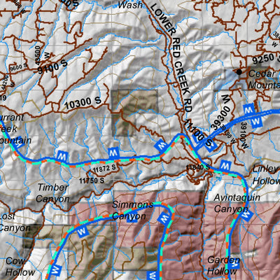 Bonanza_Vernal_Ystone_(West) Utah Elk Hunting Unit Map with Land Ownership and Concentrations