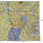 La Sal, La Sal Mtns Utah Elk Hunting Unit Map with Land Ownership and Concentrations