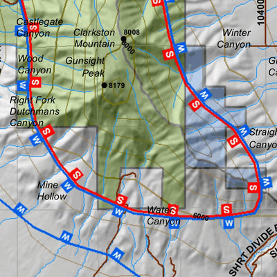 Cache, North Utah Elk Hunting Unit Map with Land Ownership and Concentrations
