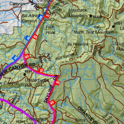 Central Mtns, Manti Utah Elk Hunting Unit Map with Land Ownership and Concentrations