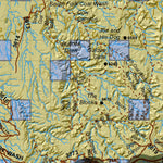 Central Mtns, Manti Utah Elk Hunting Unit Map with Land Ownership and Concentrations