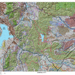 Wasatch Mtns Utah Elk Hunting Unit Map with Land Ownership and Concentrations