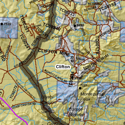 West Desert, Deep Creek Utah Elk Hunting Unit Map with Land Ownership and Concentrations