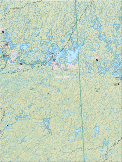 Map77 Wunnummin Lake - Northwestern Ontario